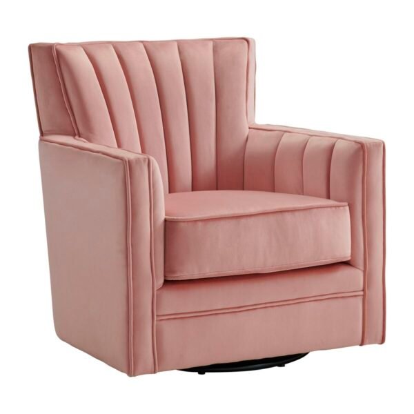 Loden Swivel Chair in Royale Blush