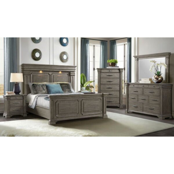 Kings Court - 10-Drawer Dresser - Gray